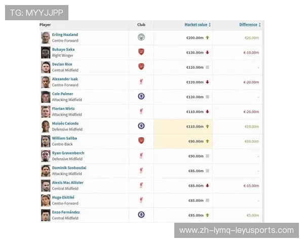 英超各俱乐部球员身价最新排行及市场评估 英超各俱乐部球员身价最新排行及市场评估